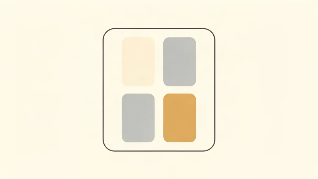 An outlined frame holding four identical cards in a two-by-two grid, all the same size: one source read once and returned as a batch of clips.
