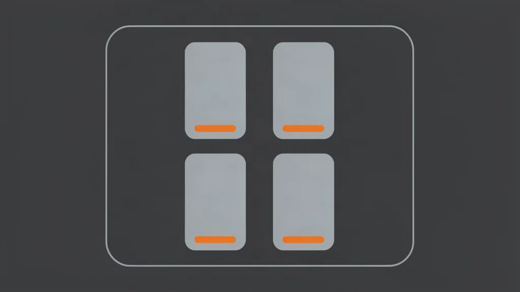 A batch of four identical vertical clips inside a single frame